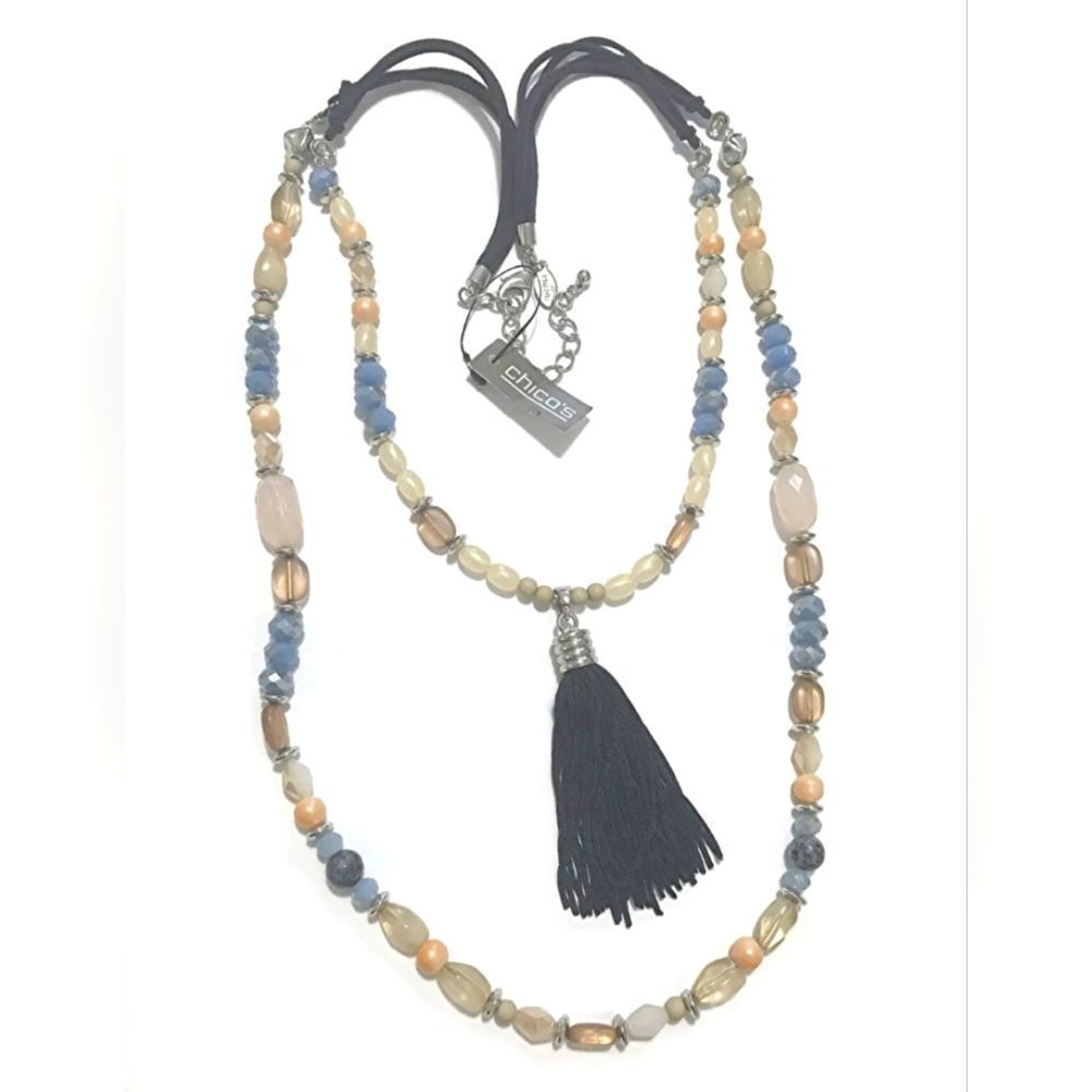CHICO'S NATASHA DOUBLE STRAND NECKLACE--NWT NOS